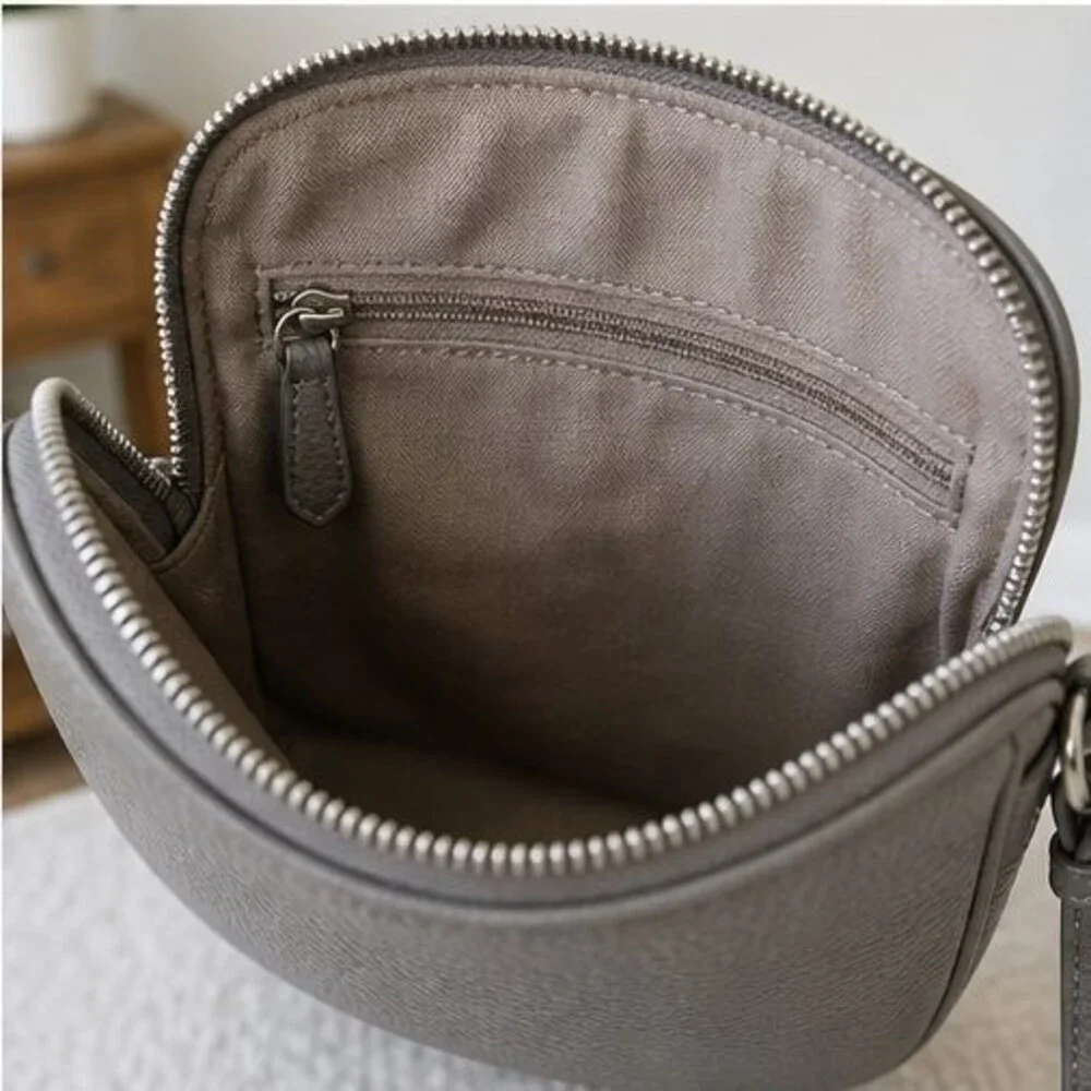 Merlot Pebbled Crossbody Bag